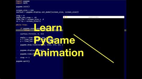 Basic PyGame Animation YouTube