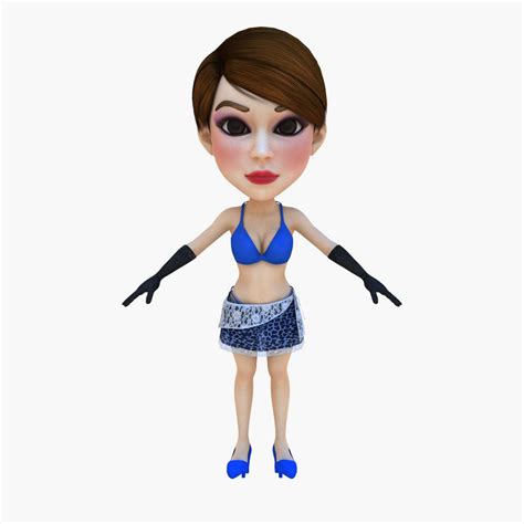 Lady In Bikini 3D Model 40 Obj Free3D