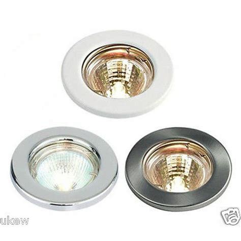 Recessed Fitting Mains V Gu Led Fixed Ceiling Light Spotlights