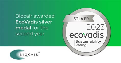 Biocair Awarded Ecovadis Silver Medal Geopost