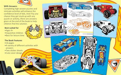 Buy Hot Wheels Activity Book With Stickers Book Online At Low Prices In India Hot Wheels