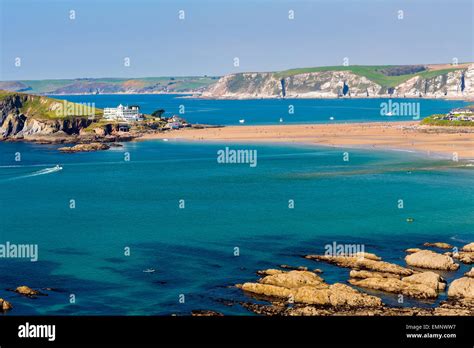 Burgh Island As Seen From Bantham Devon England Uk Europe Stock Photo