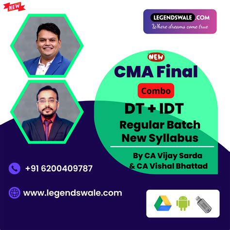 CMA Final New Syllabus Direct Tax Indirect Tax Regular Batch By CA