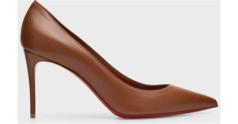 Christian Louboutin Kate Napa Sole Classic Pumps In Brown Lyst