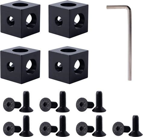 Amazon Zeberoxyz 10PCS 3030 Corner Bracket Black Right Angle With