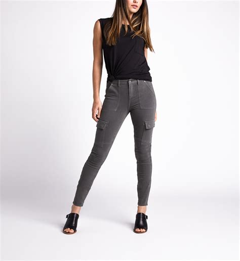 Buy Cargo Mid Rise Skinny Leg Jeans For Usd 7900 Silver Jeans Us New