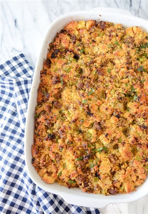 Cornbread And Sausage Dressing With Video Recipe In 2024