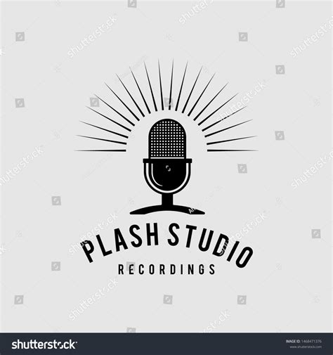 Recording Studio Logo Vector Design Template Stock Vector (Royalty Free ...