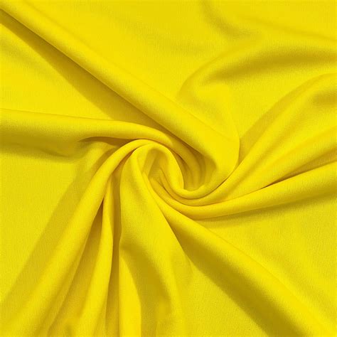 MALHA HELANCA LIGHT 100 POLIÉSTER AMARELO CLARO Pandatex Tecidos