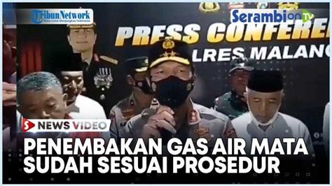 VIDEO Kapolda Jatim Irjen Pol Nico Afinta Penembakan Gas Air Mata