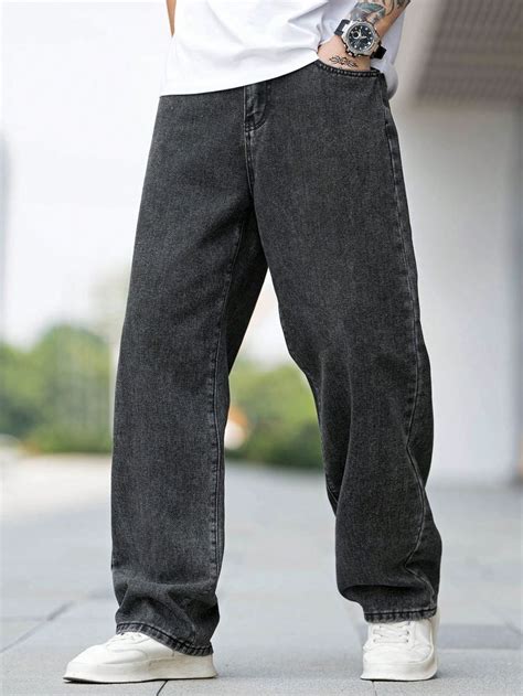 Manfinity Hypemode Men Cotton Solid Slant Pocket Jeansi Discovered