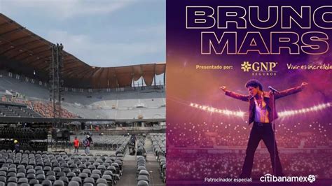 Bruno Mars En El Estadio GNP Objetos No Permitidos Bolsas Y Mapa De