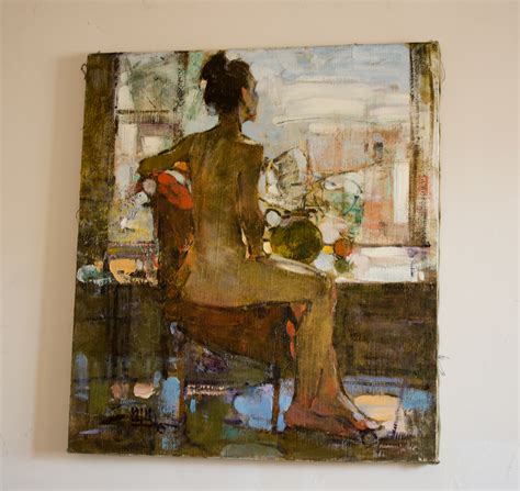 Nude On Background Window 2015 Oil On Canvas 75x85cm Behance