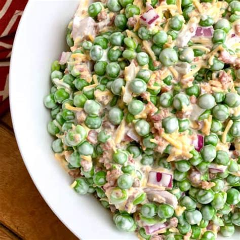 Favorite Pea Salad The Daring Gourmet