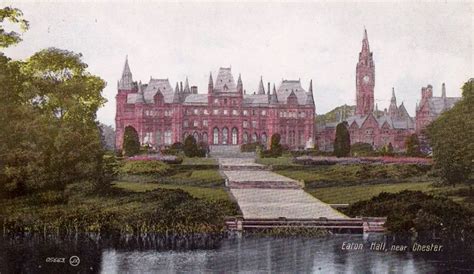 Undated postcard Eaton Hall Cheshire | English manor houses, Eaton hall ...