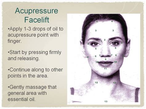 Face Acupressure Points Chart