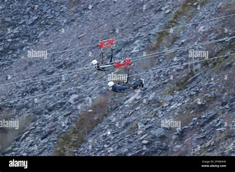 Zip World Penrhyn Quarry North Wales Stock Photo Alamy