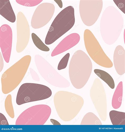 Mauve Terrazzo Vector Seamless Repeat Pattern Background Ilustração do