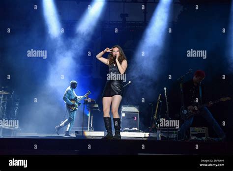 Adé performs during the RTL2 Essonne en Scene Festival in Chamarande