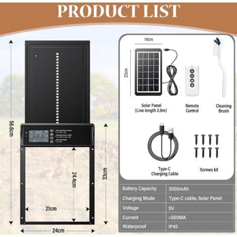 Trappe Solaire Pour Poulailler Porte Automatique Poulailler Solaire