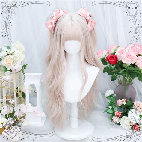 Kawaii Blonde Wavy Long Wig Syndrome Cute Kawaii Harajuku Street Fashion Store