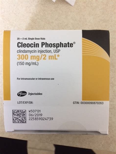 Rx Item Cleocin 300mg 25x2 Ml Vial By Pfizer Pharma Usa Rx2