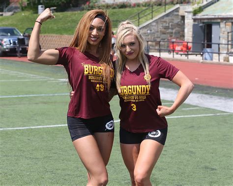 Washington Redskins Cheerleaders Burgundy And Gold Game Sports