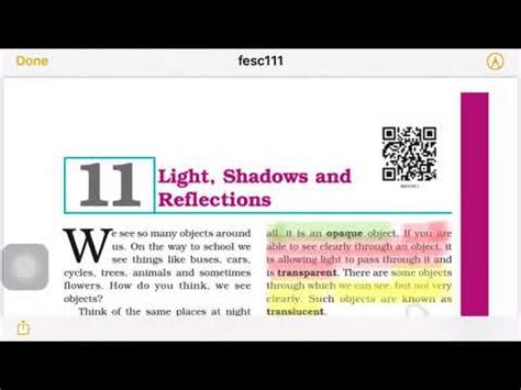 Ncert Class Science Light Shadows And Reflectionsch Part