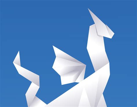 Origami Text Effect on Behance