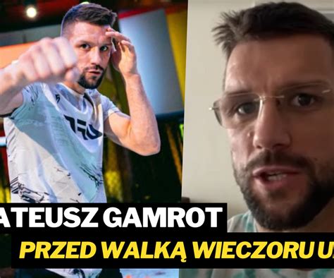 Mateusz Gamrot przed pierwszą walką wieczoru UFC On gada ja robię