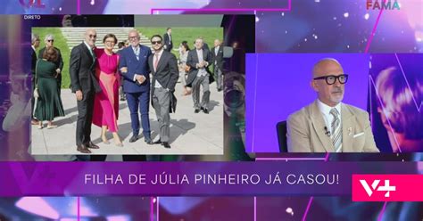 António Leal e Silva sobre visual de Júlia Pinheiro no casamento da