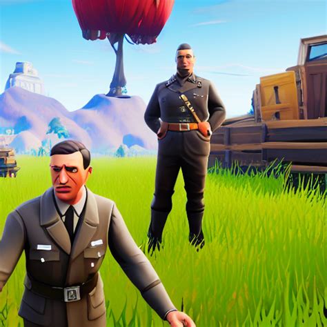 Prompthunt Screenshot Of Hitler In Fortnite