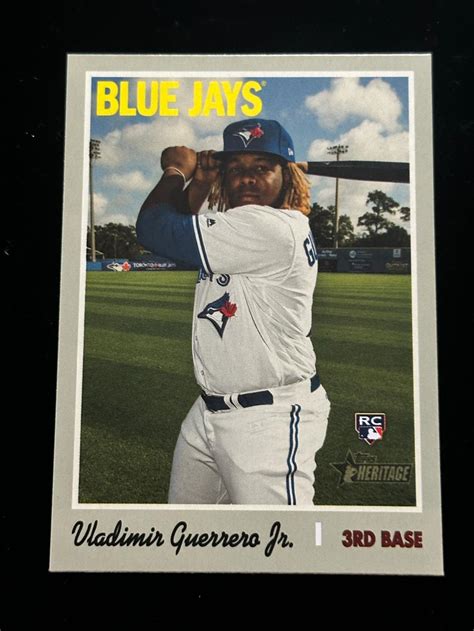 Lot 2019 Topps Heritage Vladimir Guerrero Jr RC