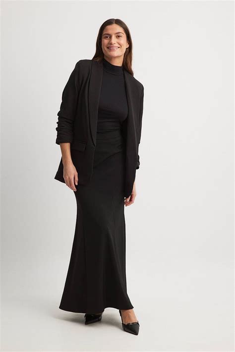 Tailored Maxi Skirt Black Na Kd