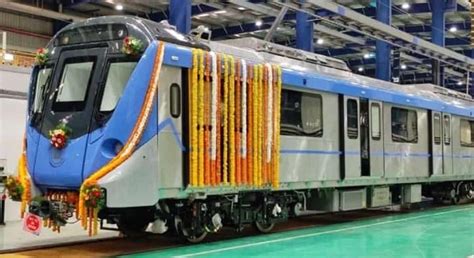 Chennai Metro Phase 2s 1st Alstom Train Rolls Out In Sri City The Metro Rail Guy