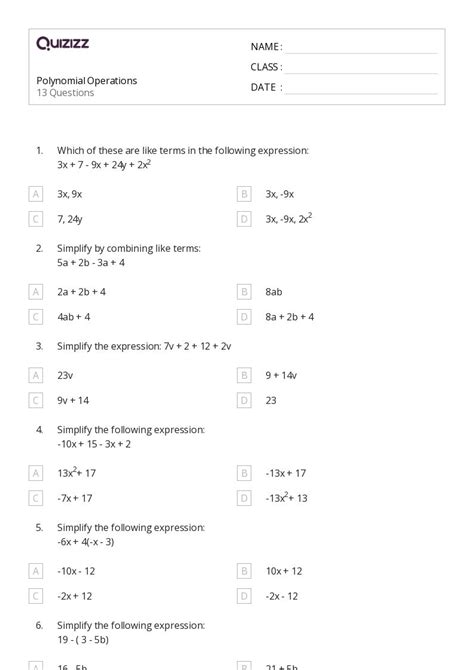 50 Math Worksheets For 9th Grade On Quizizz Free And Printable