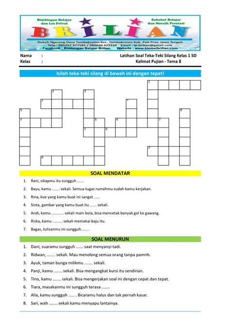 Soal Tema 8 Kelas 3 Sd Homecare24