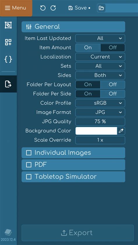 Export Introduction Tabletop Creator