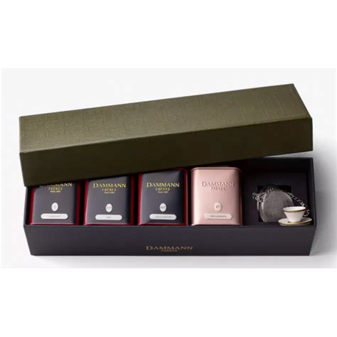 Coffret Jardin Exotique Assortiment De Thés Verts Aromatisés Dammann