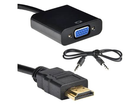 Adaptador Conversor HDMI Macho x VGA Femea áudio 5 075 0823 Zornimat