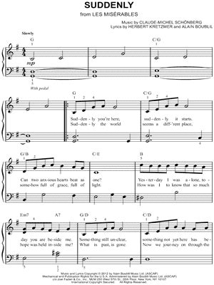 Suddenly Sheet Music Arrangements Available Instantly Musicnotes