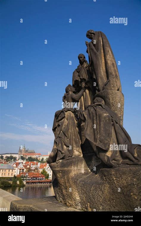 Statues on Charles Bridge, Prague, Czech Republic Stock Photo - Alamy