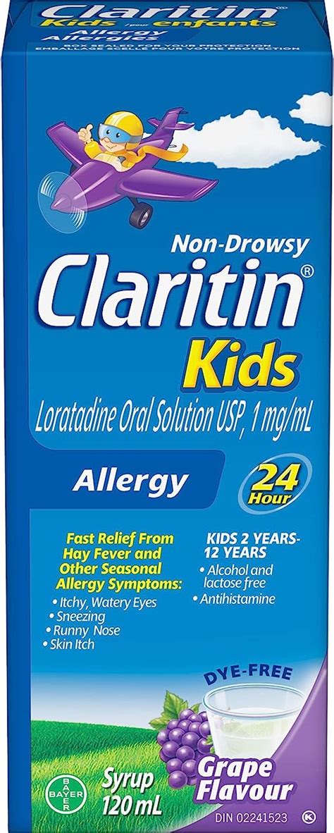 Claritin Childrens 24 Hour Allergy Medicine For Kids Non Drowsy