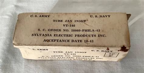 Military Radio Tsf Ww Us Army Us Navy Tube Jan N Gt Vt