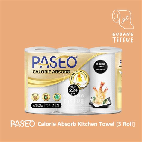 Jual Paseo Kitchen Towel Tissue Roll Sheets Shopee Indonesia