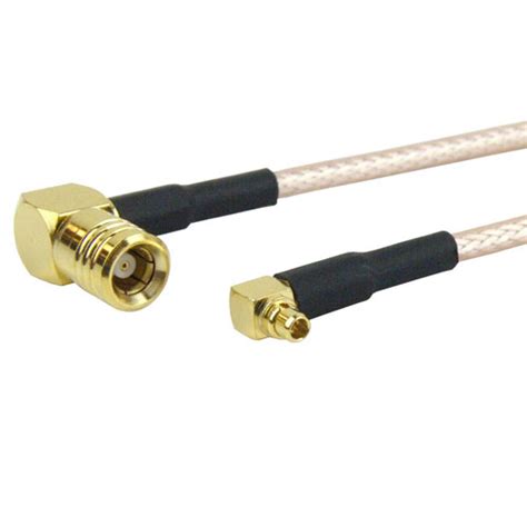 Ra Mmcx Plug Male To Ra Smb Plug Male Cable Rg316 Coax Up To 3 Ghz In 48 Inch