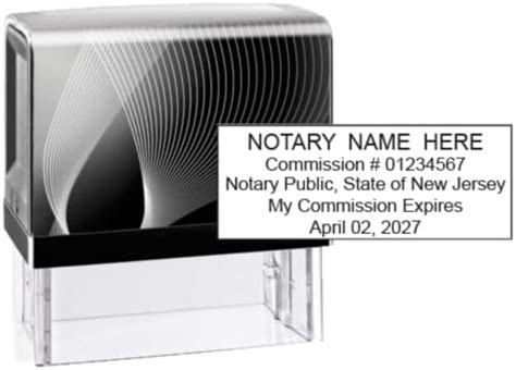 Amazon Hubco Printer Self Inking Notary Stamp New Jersey