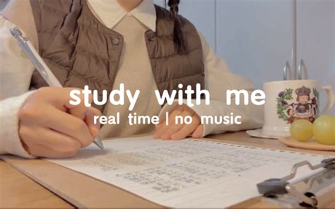 Study With Me｜日本女生实时原声学习半小时｜real Time No Music哔哩哔哩bilibili