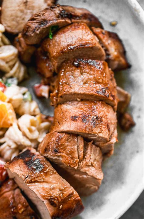 Easy Mustard Pork Tenderloin With Grilled Vegetables In Foil