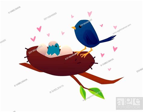 Baby Bird Feeding Clipart
